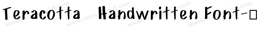 Teracotta   Handwritten Font字体转换